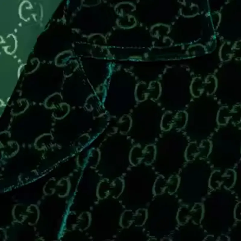 GUCCI GG-jacquard Velvet Shirt-5