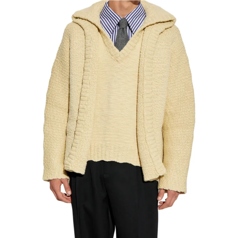 Bottega Veneta Layered Design V Neck Jumper-1