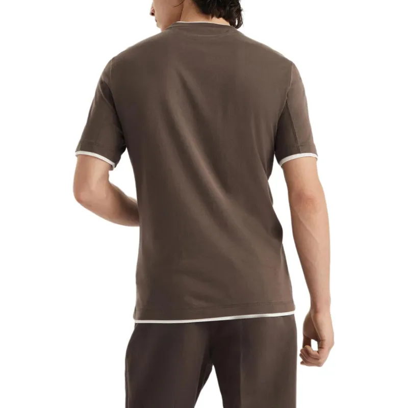 Brunello Cucinelli Layered Effect Crewneck T Shirt-1