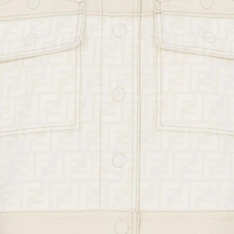 FENDI Panelled Button Up Jacket-5