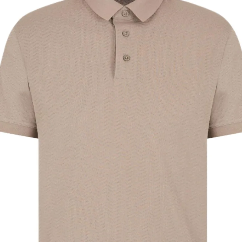 EMPORIO ARMANI Jacquard Jersey Polo Shirt-2