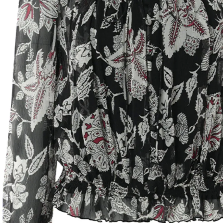 BESIONIA SS25 Shirt Women's Black Pattern-6