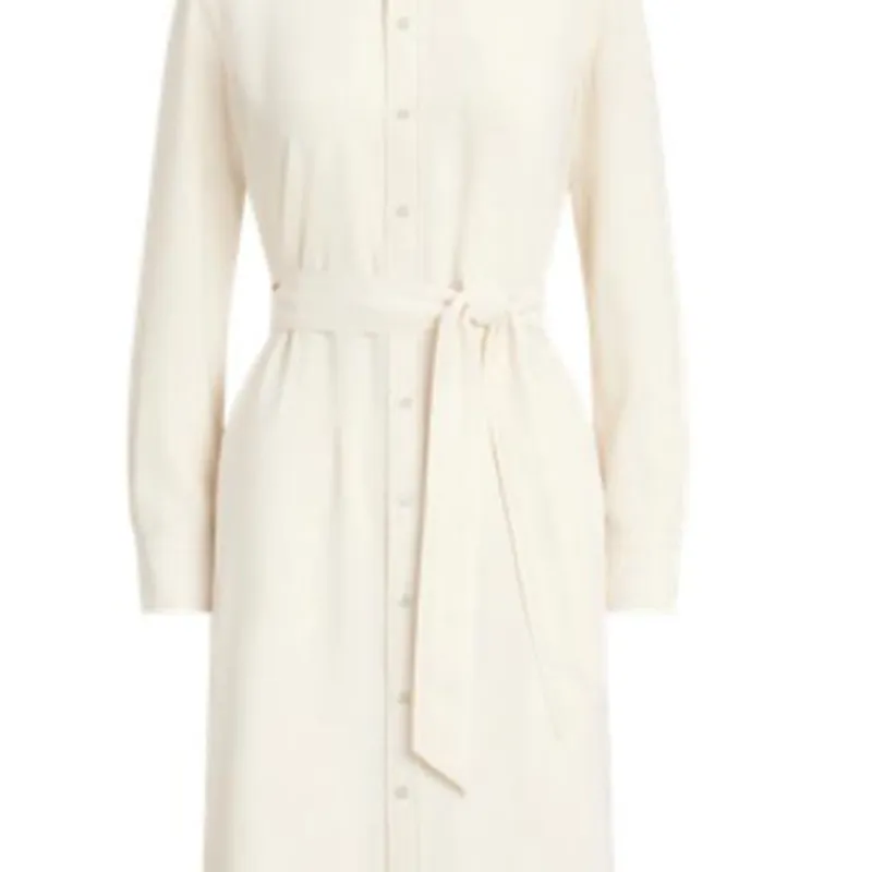 Polo Ralph Lauren Satin Shirt Midi Dress-3