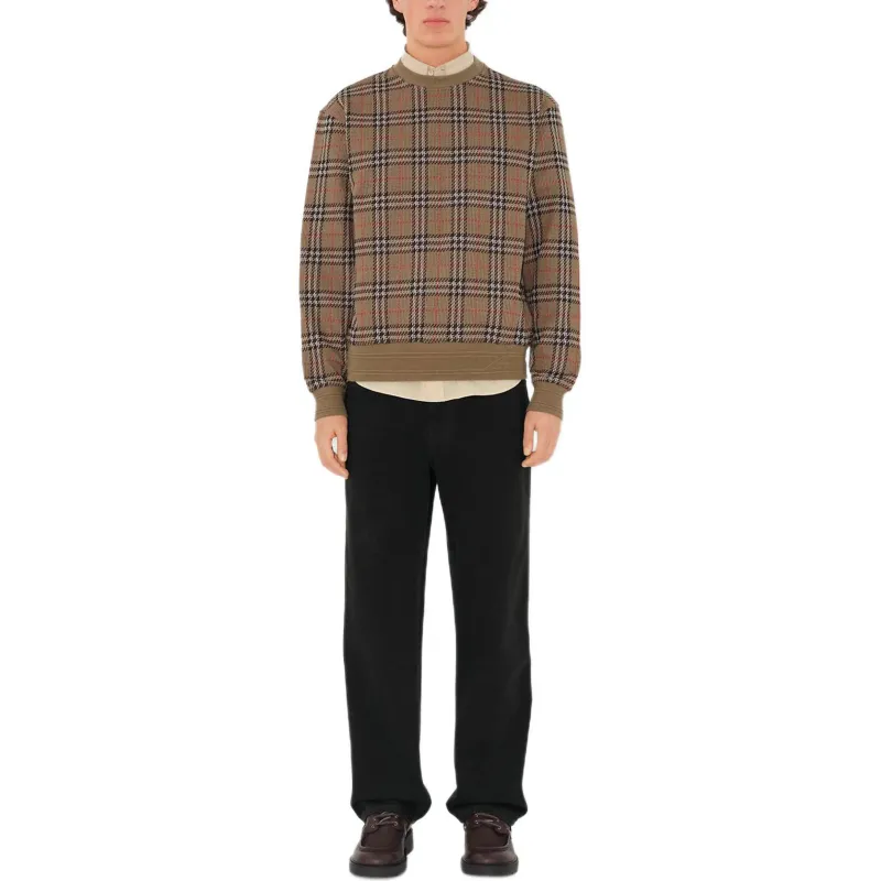 Burberry Vintage Check Crewneck Jumper-1
