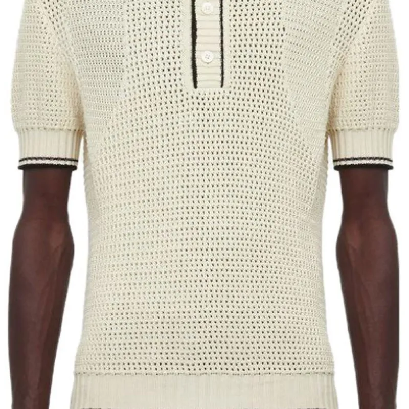 Alexander McQueen Polo Shirts Men Beige-1