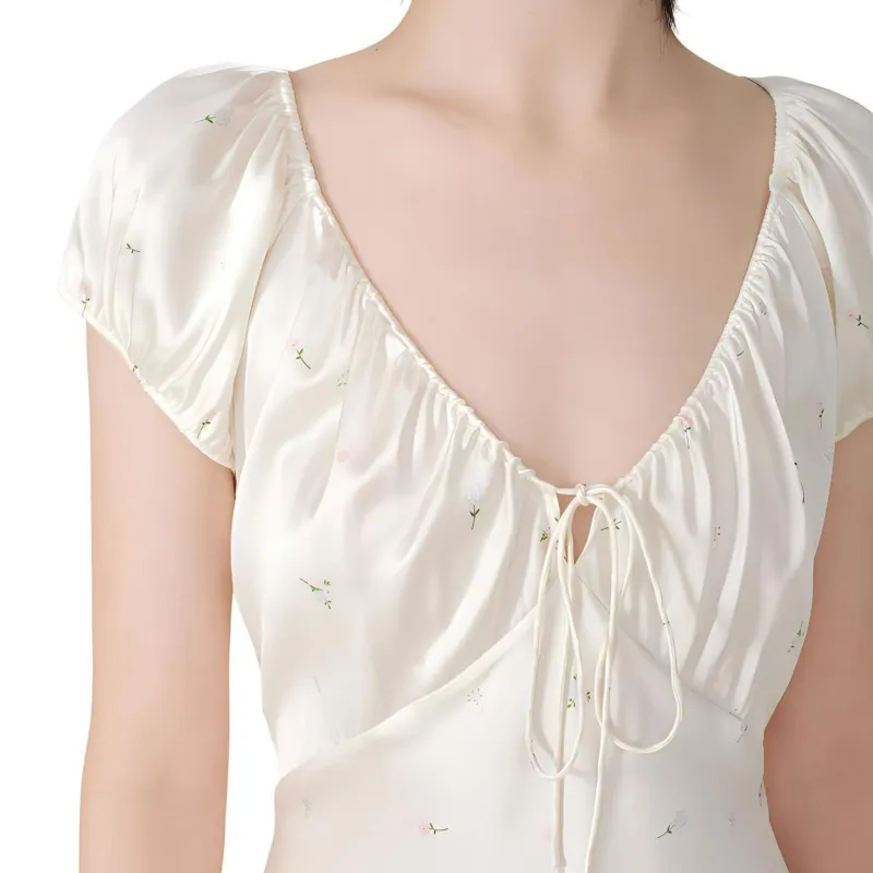 SILKY MIRACLE Nightgown Women's White-5
