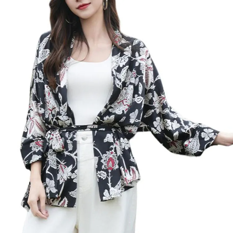 BESIONIA SS25 Shirt Women's Black Pattern-1