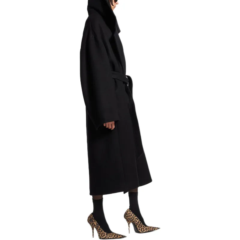 Balenciaga Coats Regular Fit Women's Black-3