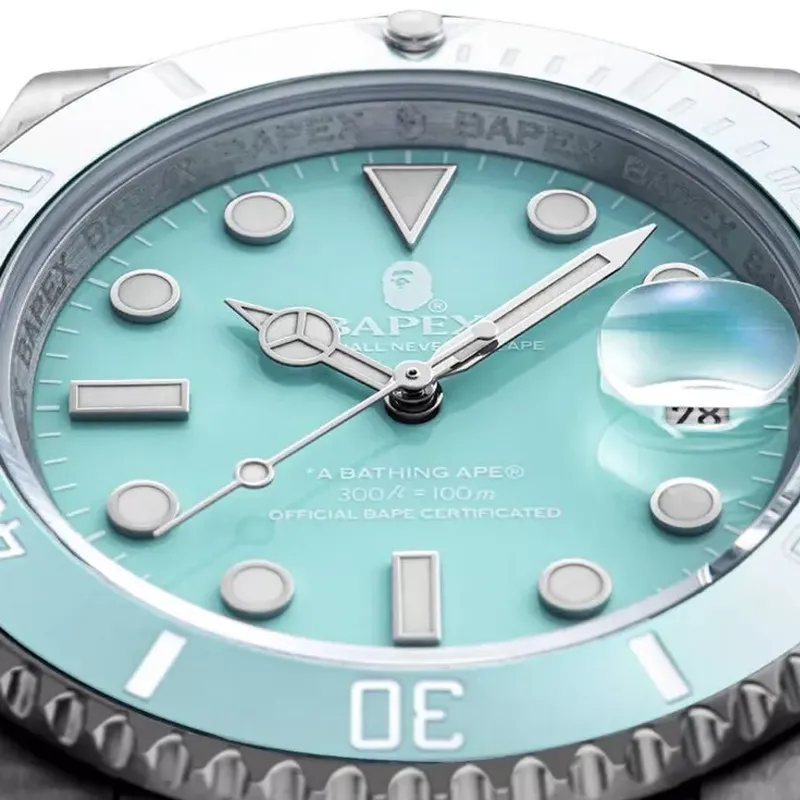 A BATHING APE A BATHING APE Type 1 Bapex Watch 2022 Sax Silver-4