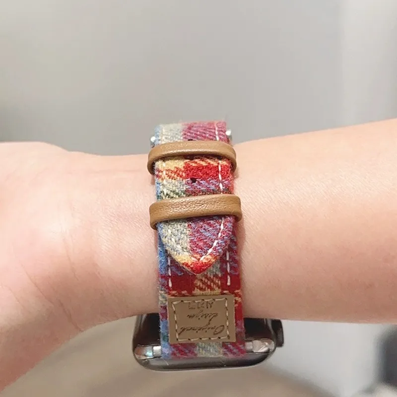 CHENSONG Watch Band Apple Compatibility Leather Material-4