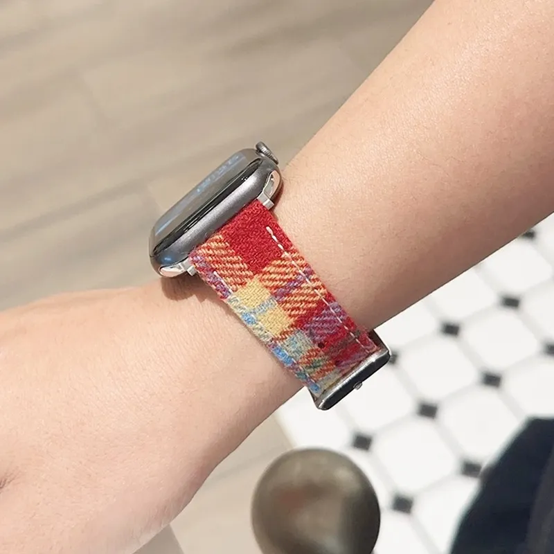 CHENSONG Watch Band Apple Compatibility Leather Material-2