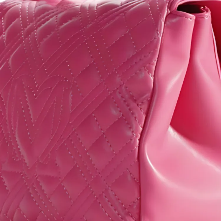 LOVE MOSCHINO Polyurethane Shoulder Bag Crossbody Bag Handbag Small Size Women's Pink-3