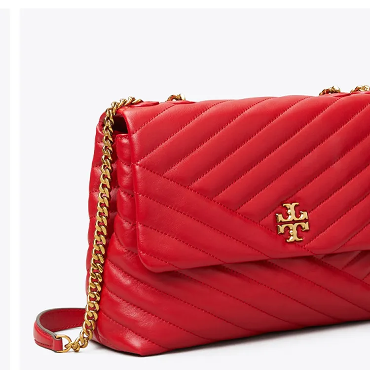 TORY BURCH Kira Sheepskin Crossbody Bag, Shoulder Bag Women's True Red-3