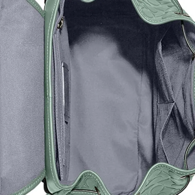 COACH Sullivan Calfskin Backpack Large Size Women's Sage Green-4