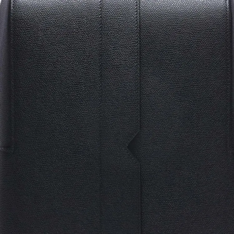 Valextra V - Line Millepunte Calfskin Handbag Backpack Men's Black-3