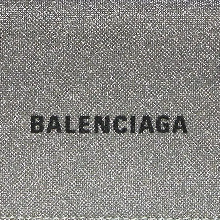 Balenciaga Glitter Cash Wallet Mini Grey-4