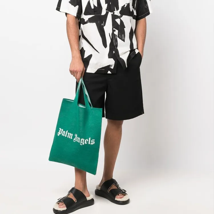 PALM ANGELS Logo print Tote Bag-2