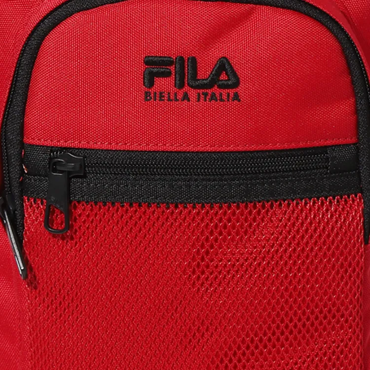FILA Polyester One Shoulder Crossbody Sling Bags Regular Unisex Red-4