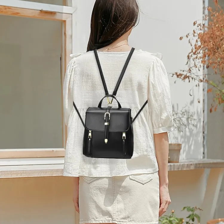 Bansusu Comfortable Fabric Backpack Regular Women's Yellow/Green/Black/Caramel/Apricot/Pink-4