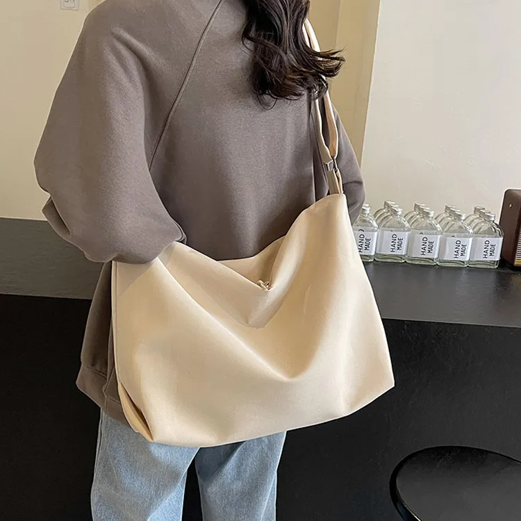 Parker Bear Fabric Shoulder Bag Crossbody Bag Regular Unisex Light Green/Ecru/Black/Khaki/Taro Color-6
