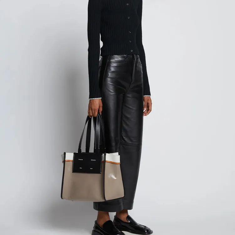 PROENZA SCHOULER Morris Logo Printed Large Tote Bag-4