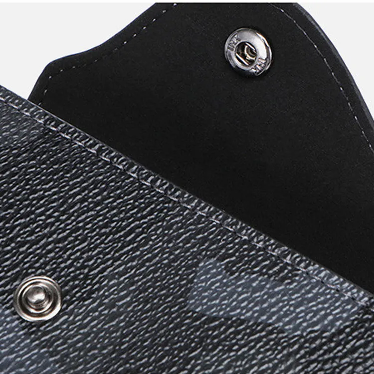 SEPTWOLVES Artificial Leather Key Pouch Trumpets Unisex Black-5