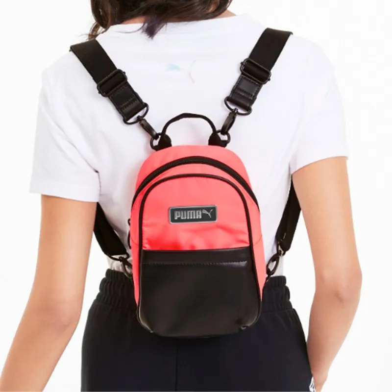 PUMA Artificial Leather Backpack Mini Women's Bright Pink-3