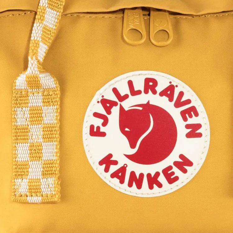 Fjallraven Kanken Vinylon Sports Backpack Mini Unisex Ochre/Chessboard-4