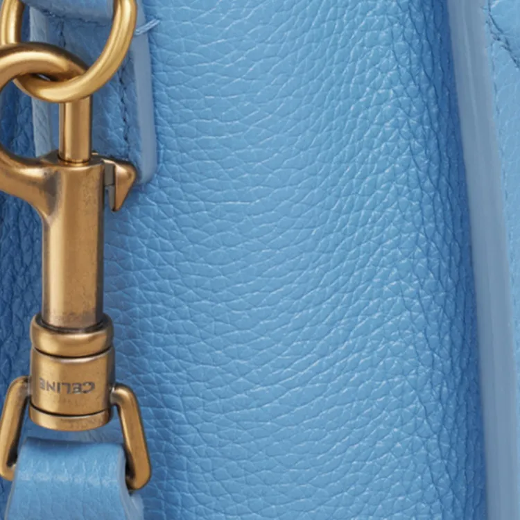 CELINE Luggage Drumhead Calfskin Smile Bag Shoulder Bag Crossbody Bag Handbag Extra Mini Women's Sky Blue-3