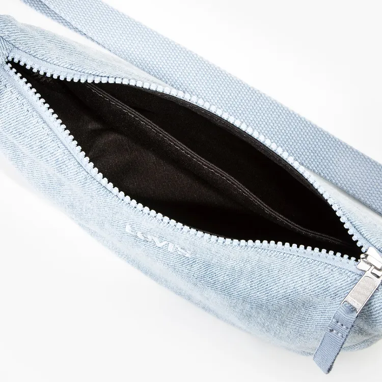 Levi's Cotton Shoulder Bag, Crossbody Bag Trumpets Women's Light Blue-2