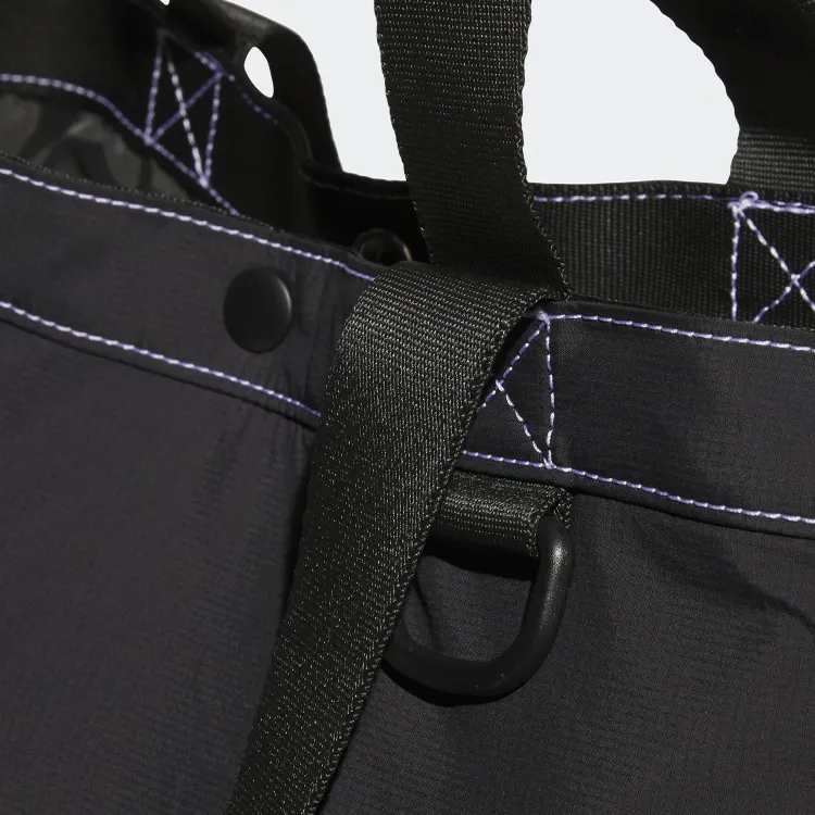 Adidas Polyamide Tote Bag Shopping Bag Shoulder Bag Crossbody Bag Handbag Regular Unisex Black-4