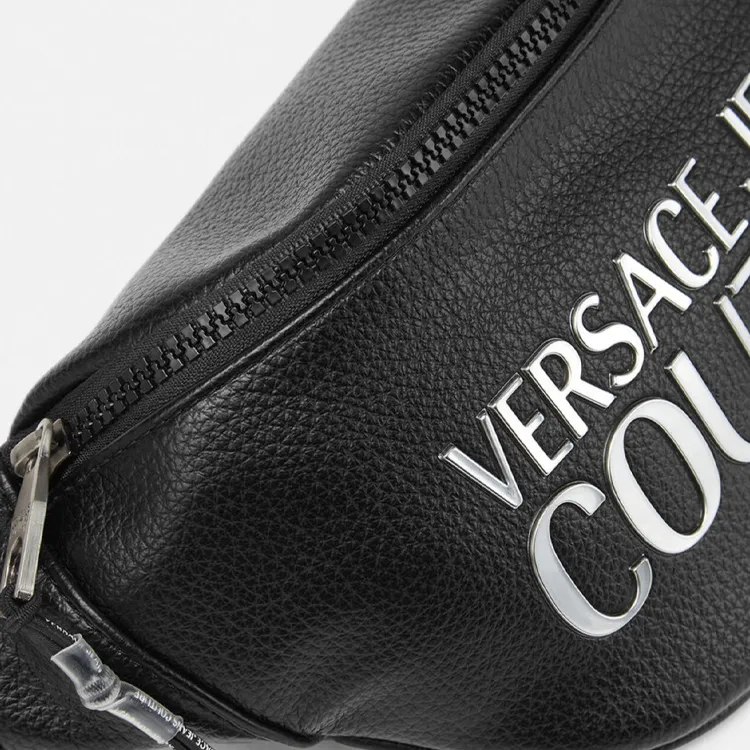 VERSACE JEANS COUTURE Polyurethane One Shoulder Crossbody Bag, Sling Bag, Fanny Pack Regular Men's Black-3