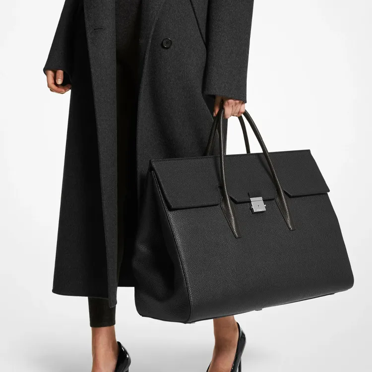 MICHAEL KORS Campbell Extra-Large Pebbled Leather Weekender Bag-4
