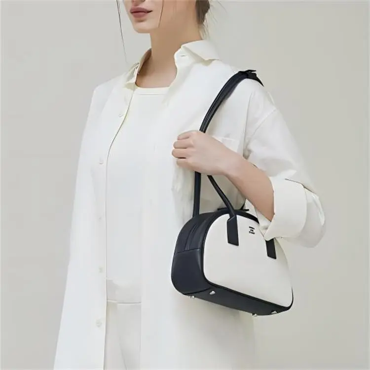 JOSEPH&STACEY Cotton Canvas Handbag Shoulder Bag Women's Ecru-4