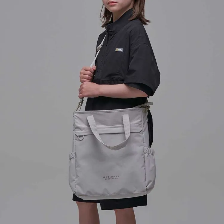NATIONAL GEOGRAPHIC Polyamide Tote Bag Shopping Bag Shoulder Bag Crossbody Bag Handbag Kids' Beige Yellow-4