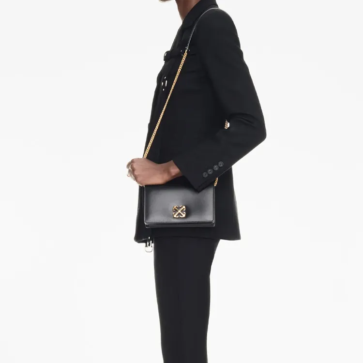 OFF WHITE Jitney 0.5 Wallet On Chain Black-4
