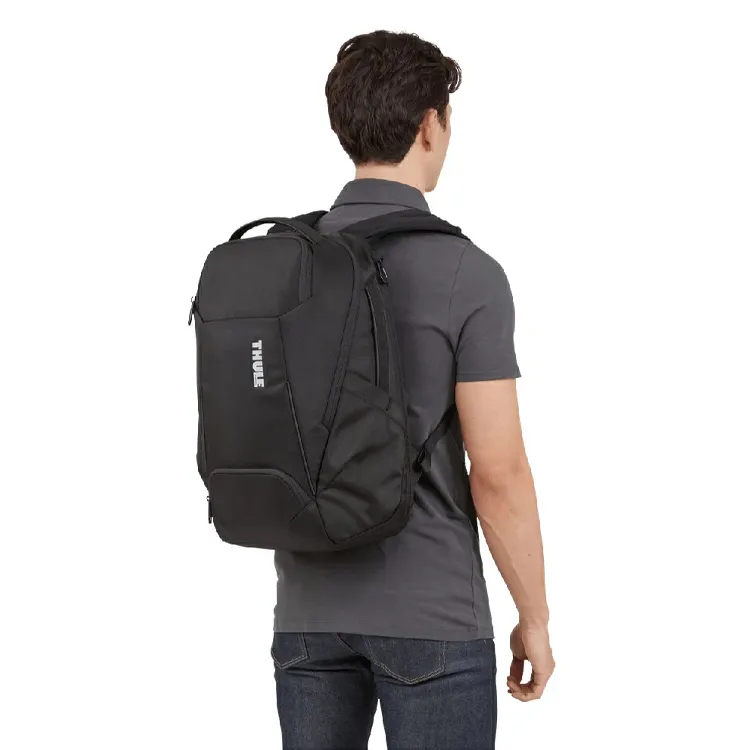 THULE Recycled Polyester Backpack Unisex Black-4