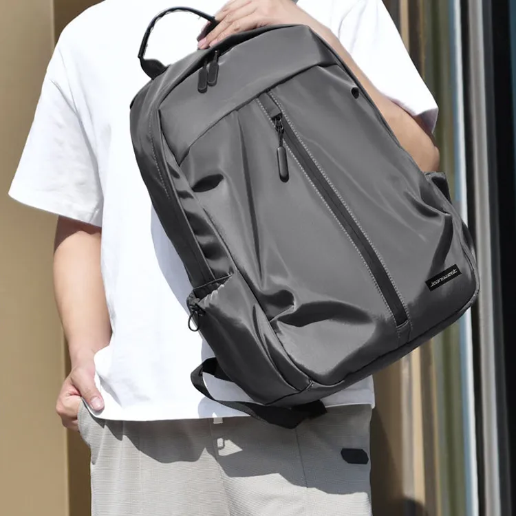 JEANSWEST Oxford Backpack Unisex Black/Gray-8