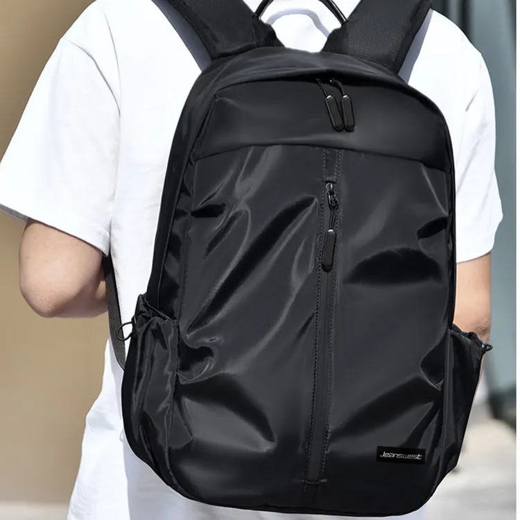 JEANSWEST Oxford Backpack Unisex Black/Gray-2