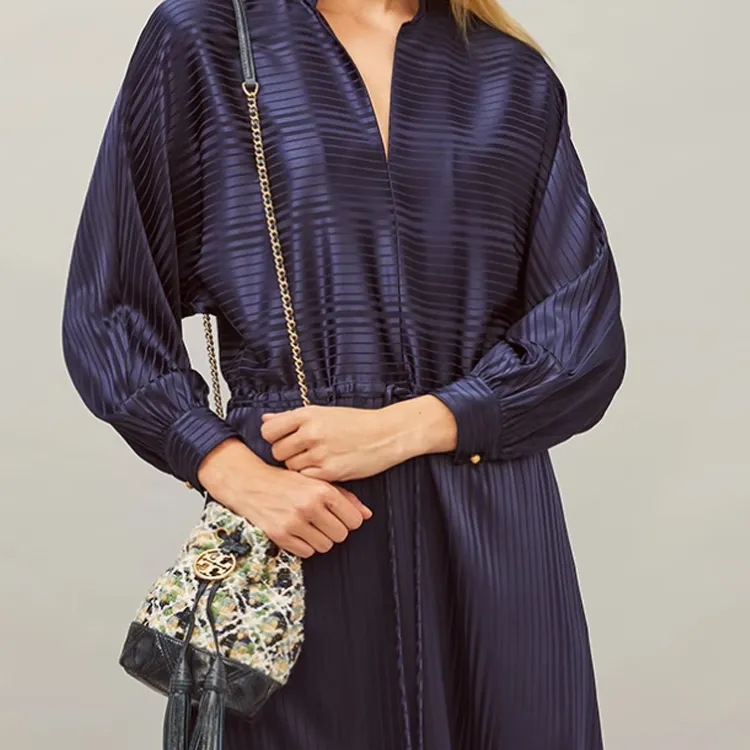 TORY BURCH Fleming Fabric Bucket Bag, Shoulder Bag, Crossbody Bag Mini Women's Sea Blue Green-4
