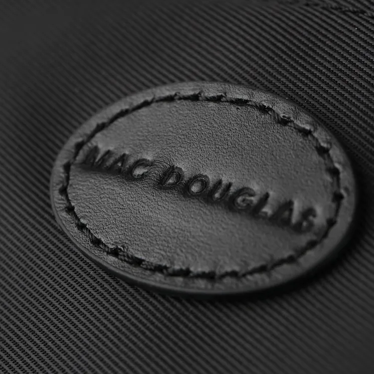 MAC DOUGLAS Nylon Tote Bag, Shopping Bag, Handbag Medium Size Unisex Black-5