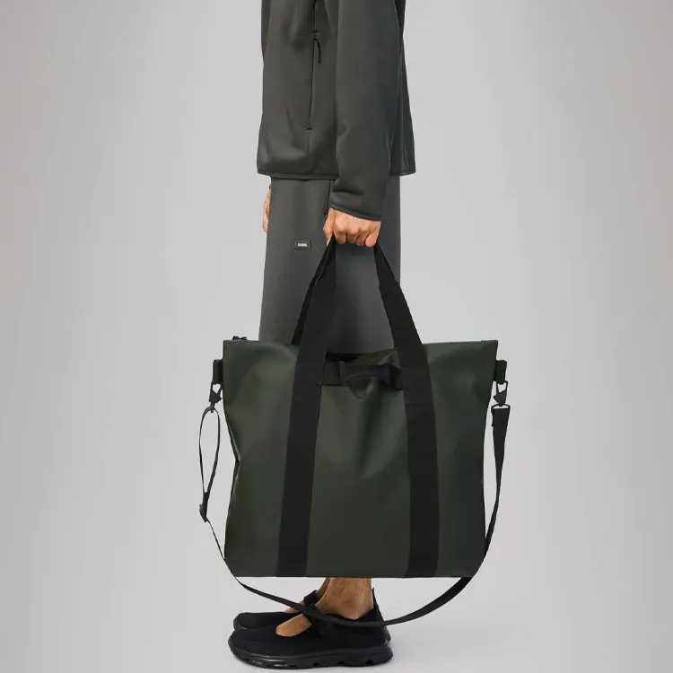 Rains Polyester Tote Shoulder Bag, Crossbody Bag, Handbag Unisex Green-2