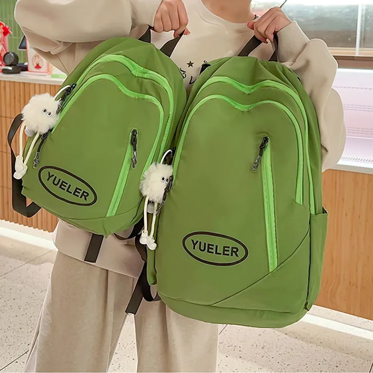 H YXIANG Nylon Backpack Small Size Unisex Multicolor-5