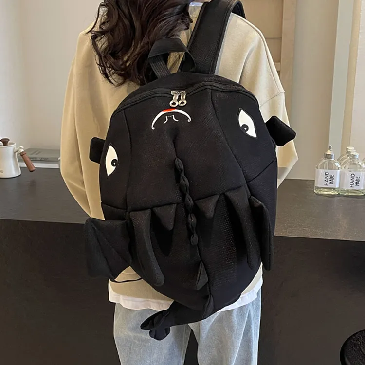 H YXIANG Fabric Backpack Unisex Multicolor-2
