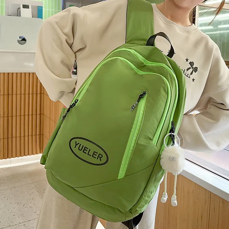 H YXIANG Nylon Backpack Small Size Unisex Multicolor-2