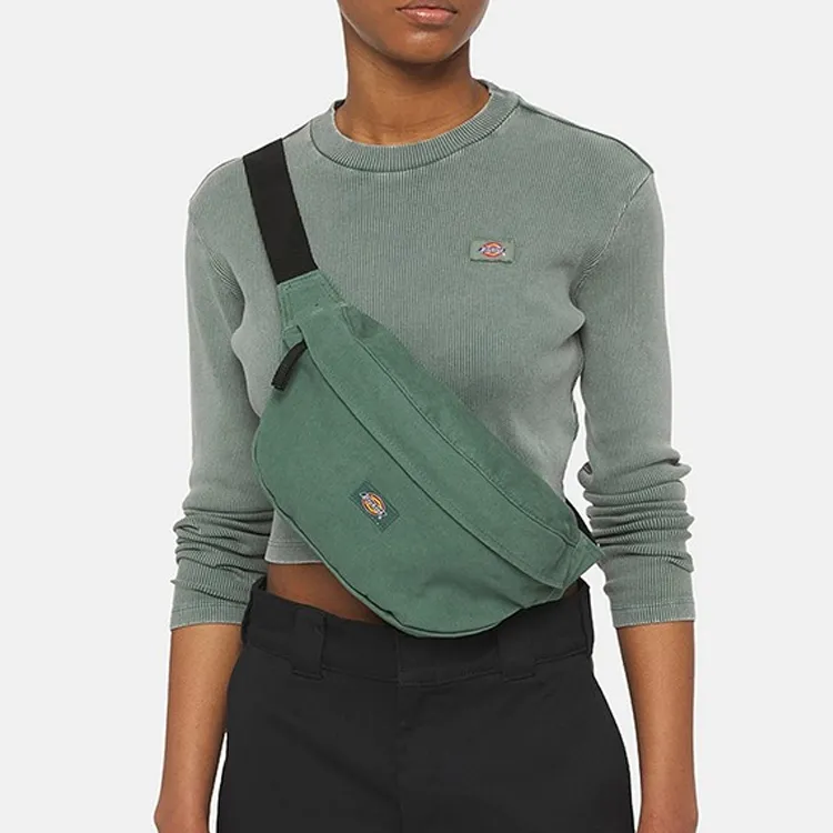 Dickies Canvas Blend 100% Cotton Fanny Pack Unisex Forest Green-4