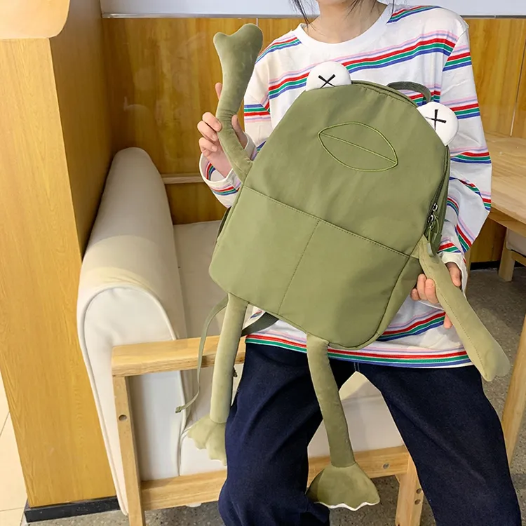 CARTELO Canvas Backpack Unisex Army Green-4