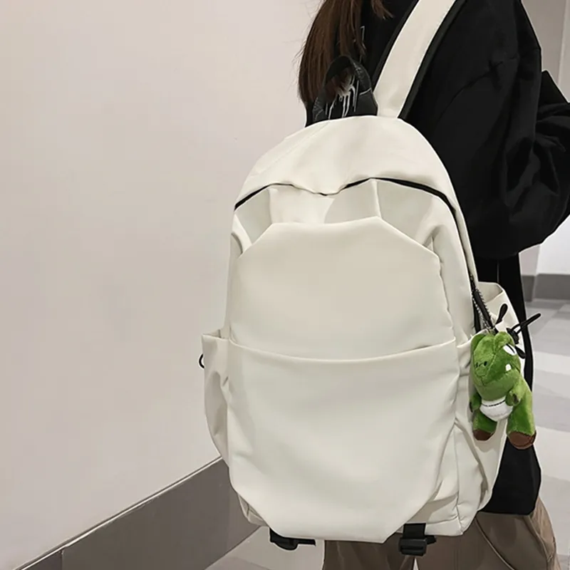 H YXIANG Nylon Backpack Unisex Multicolor-2