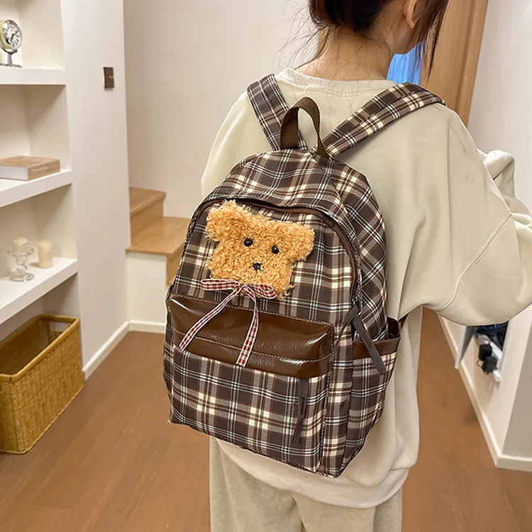 H YXIANG Nylon Backpack Regular Unisex Multicolor-1