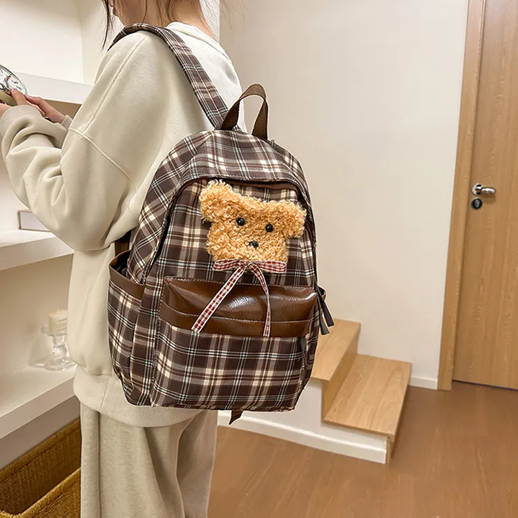 H YXIANG Nylon Backpack Regular Unisex Multicolor-2